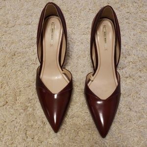 Zara burgundy stilettos size 40